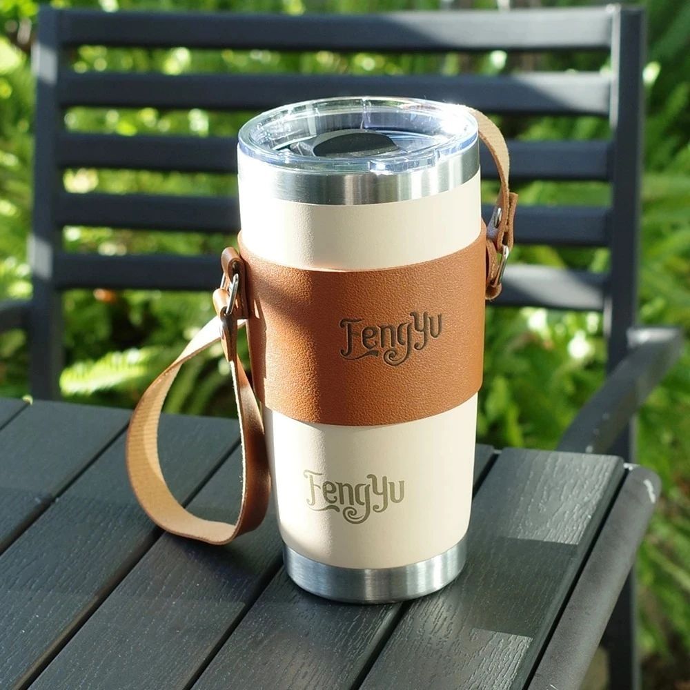 Fengyu豐郁 18/8不鏽鋼真空雙層保溫杯600ml-綠色(保溫杯) @2入組