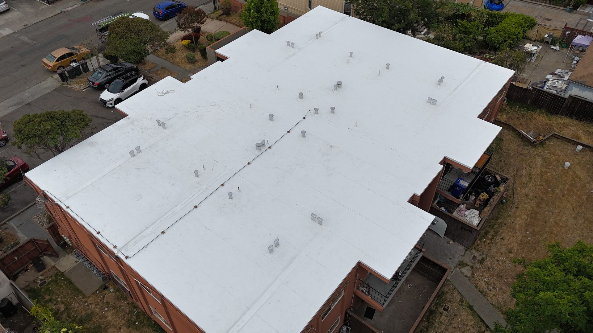 roof damaged from water leak