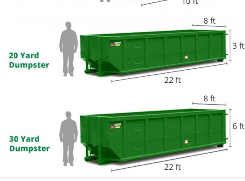 20 and 30 yard roll off dumpster specs