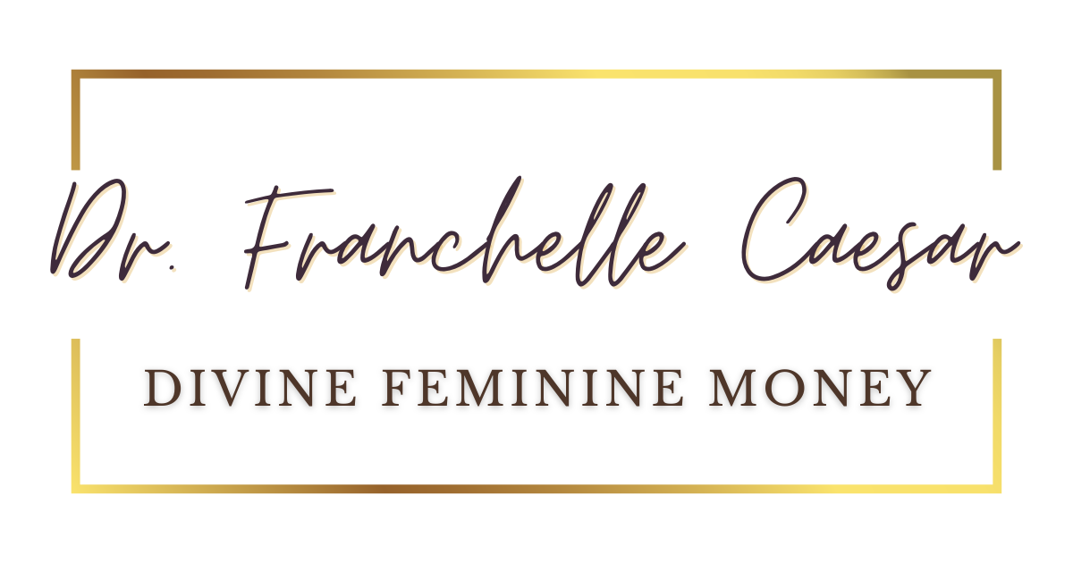 Franchelle Caesar Boateng MD Divine Feminine Money logo with god frame