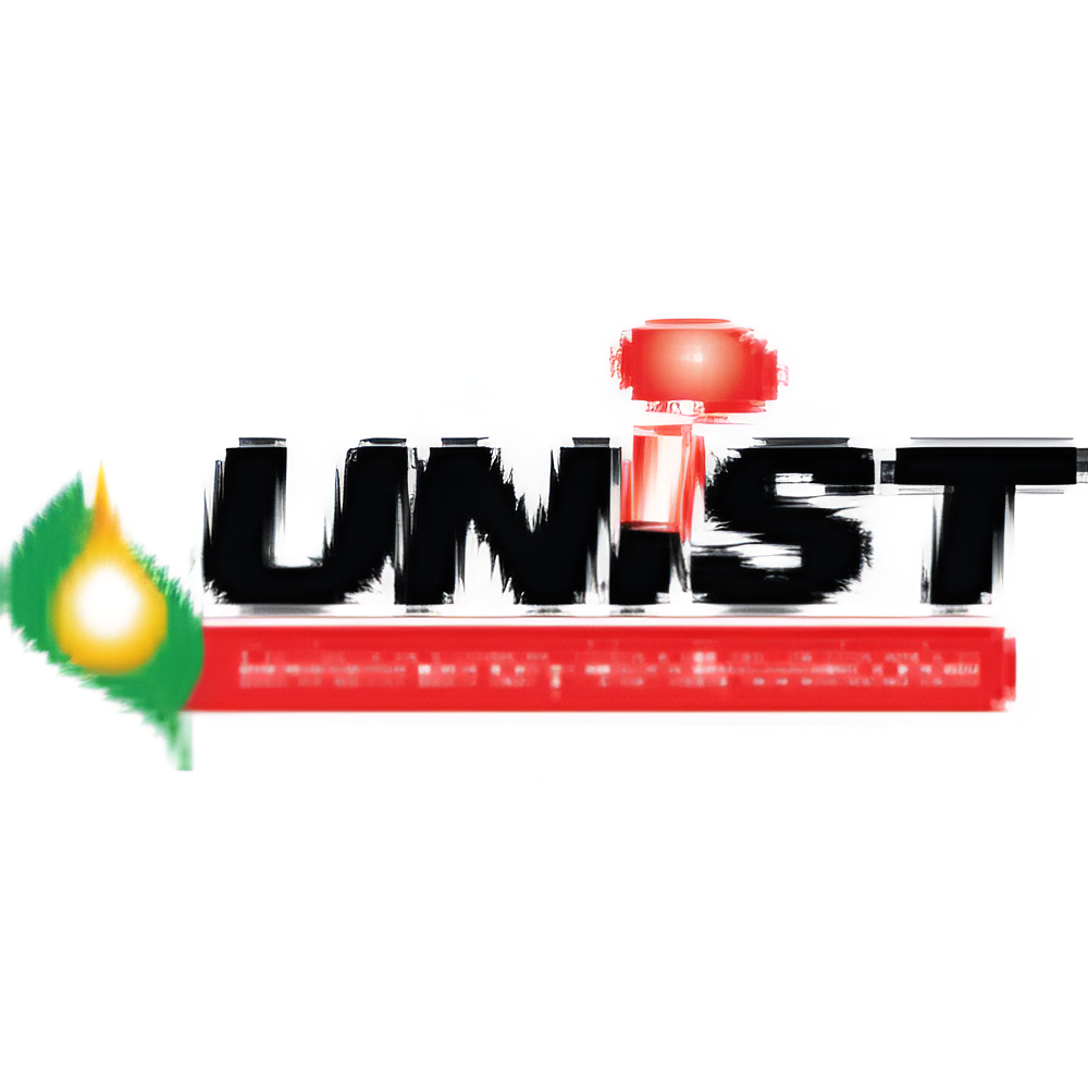 UNIST logo with black text, red accents, and a flame-like graphic.