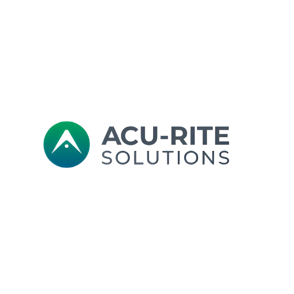 Logo of Acu-Rite Solutions: green circle with white 