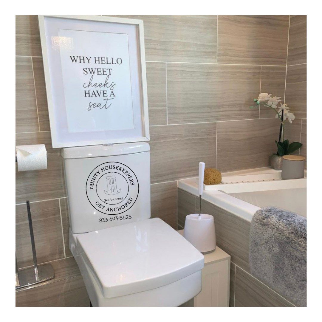 Spotless bathroom after deep cleaning by Trinity HouseKeepers in New Port Richey, FL