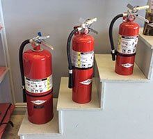 Big and small fire extinguishers - Fire prevention in Greeley, CO