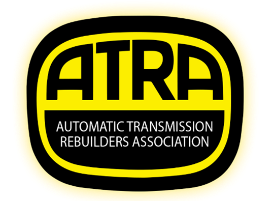 A logo for the atra automatic transmission rebuilders association