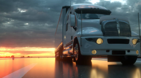 A truck with trucking insurance near Laramie, WY