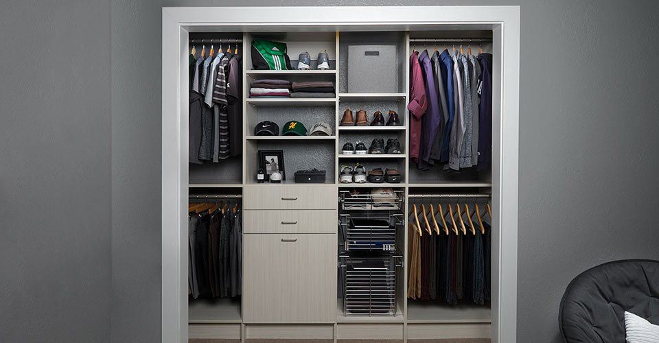 Reach-In Closet with Arctic Finish