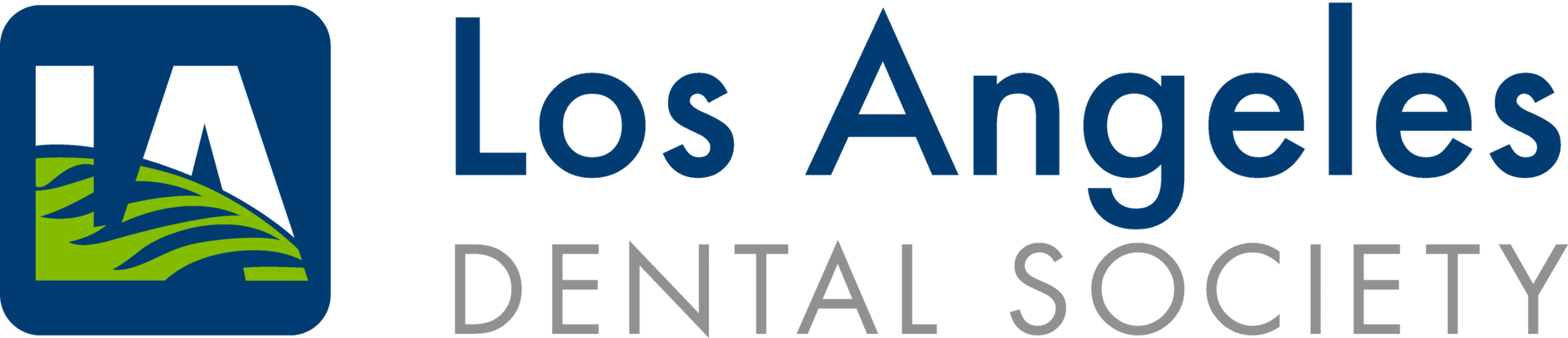 The logo for the los angeles dental society