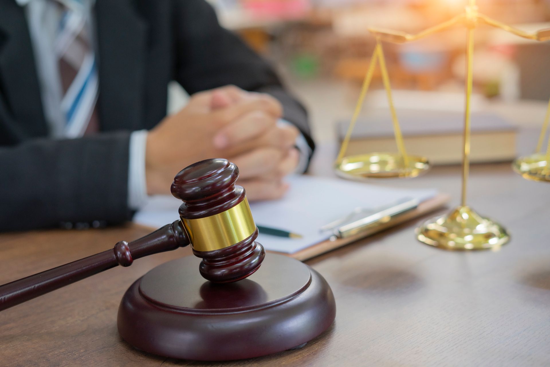 A gavel on a table | Bankruptcy Attorney in Salisbury Borough  