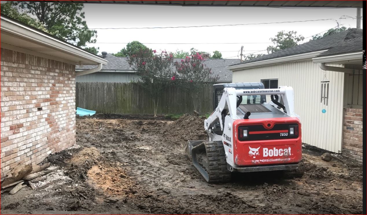 Residential Pool Removal Services — Construction Truck in Houston, TX