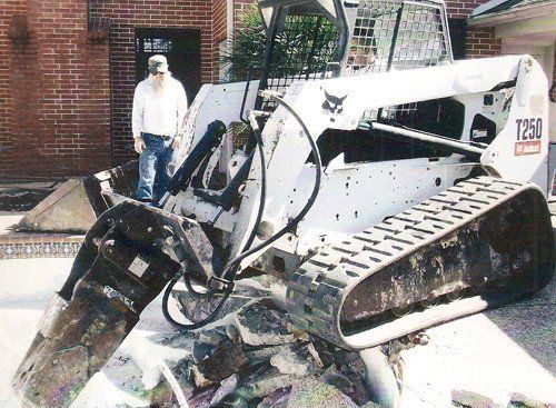 Swimming Pool Destruction — Pool Demolition Truck in Houston, TX