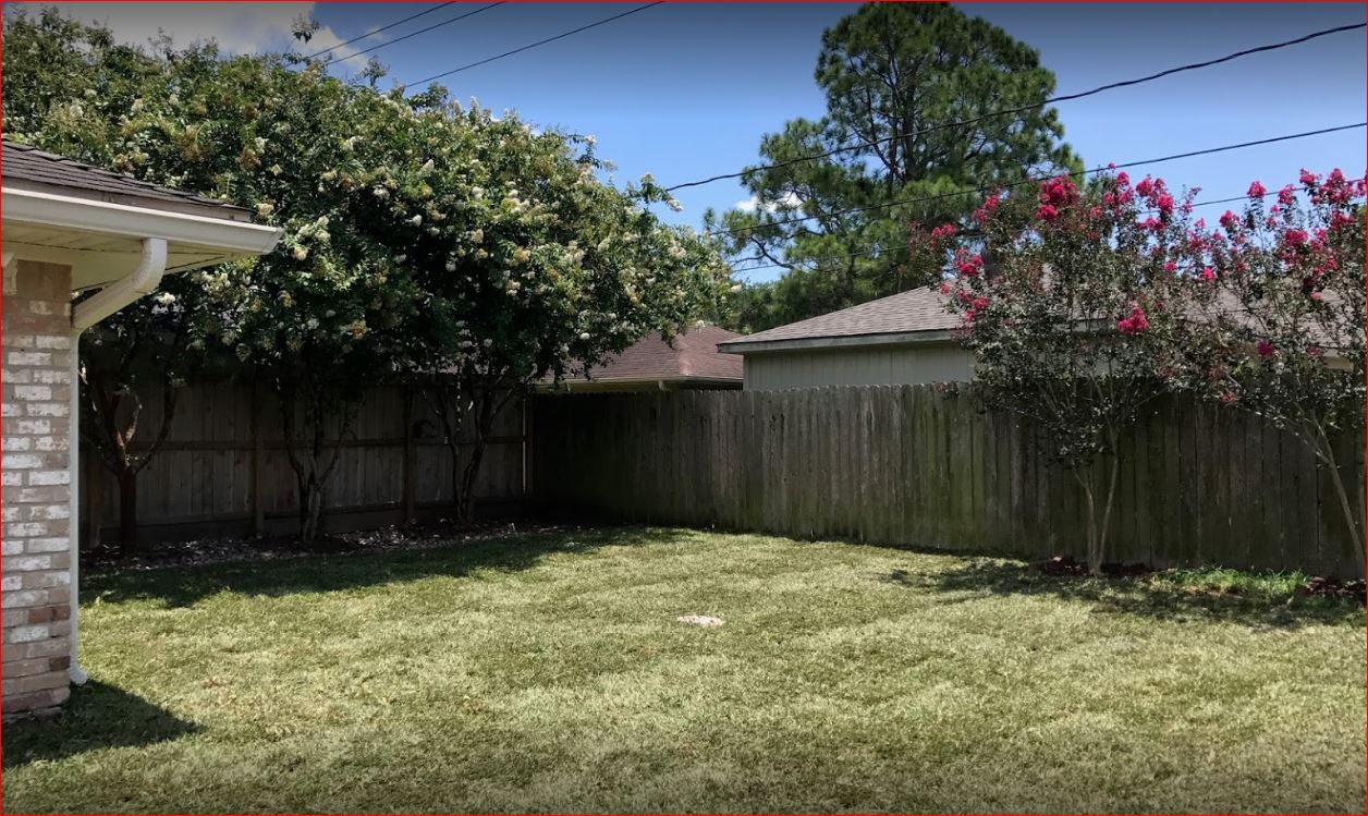 Swimming Pool Destruction — Backyard with Bermuda Grass in Houston, TX