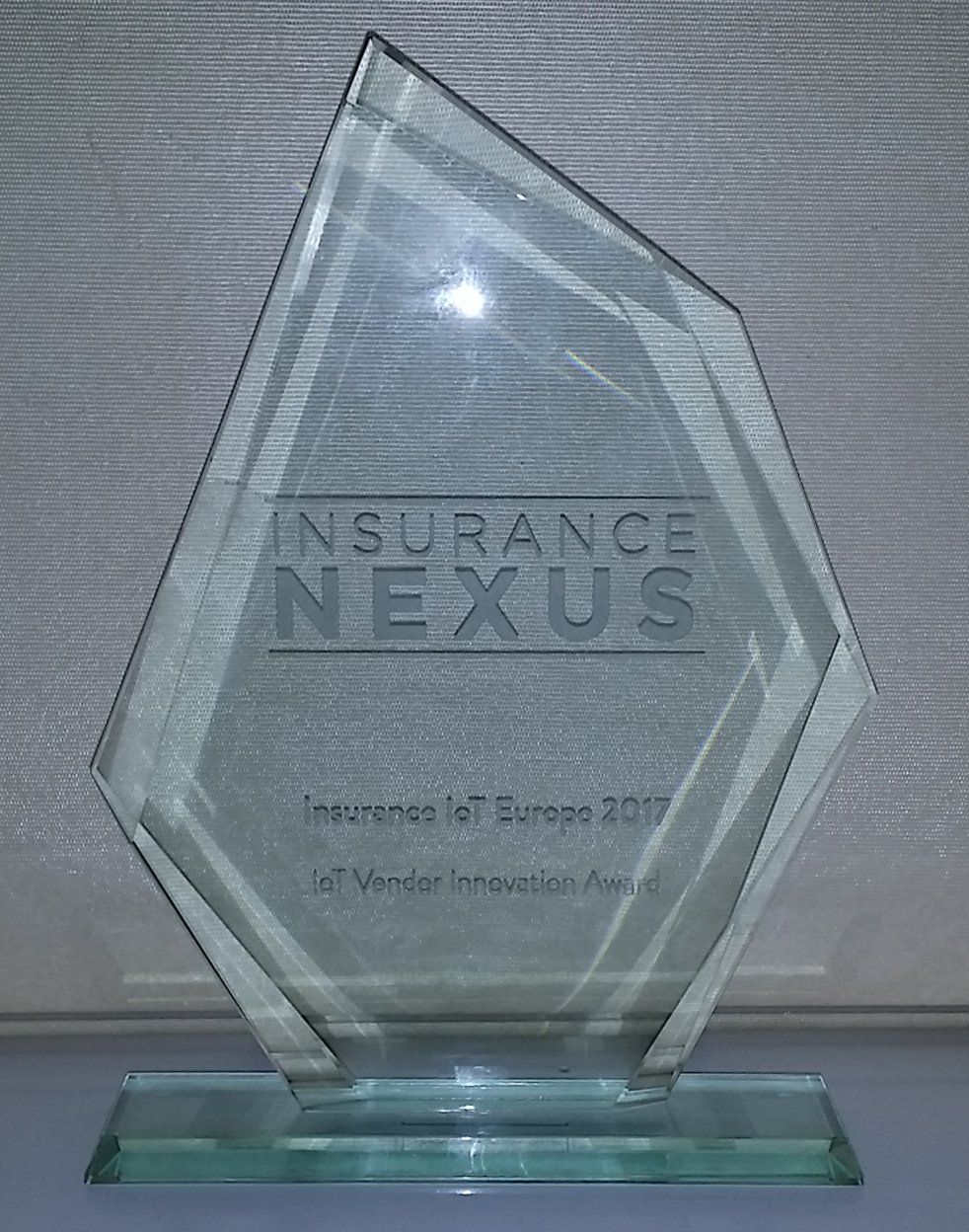 IoT vendor Award from Nexus Insurance Summit