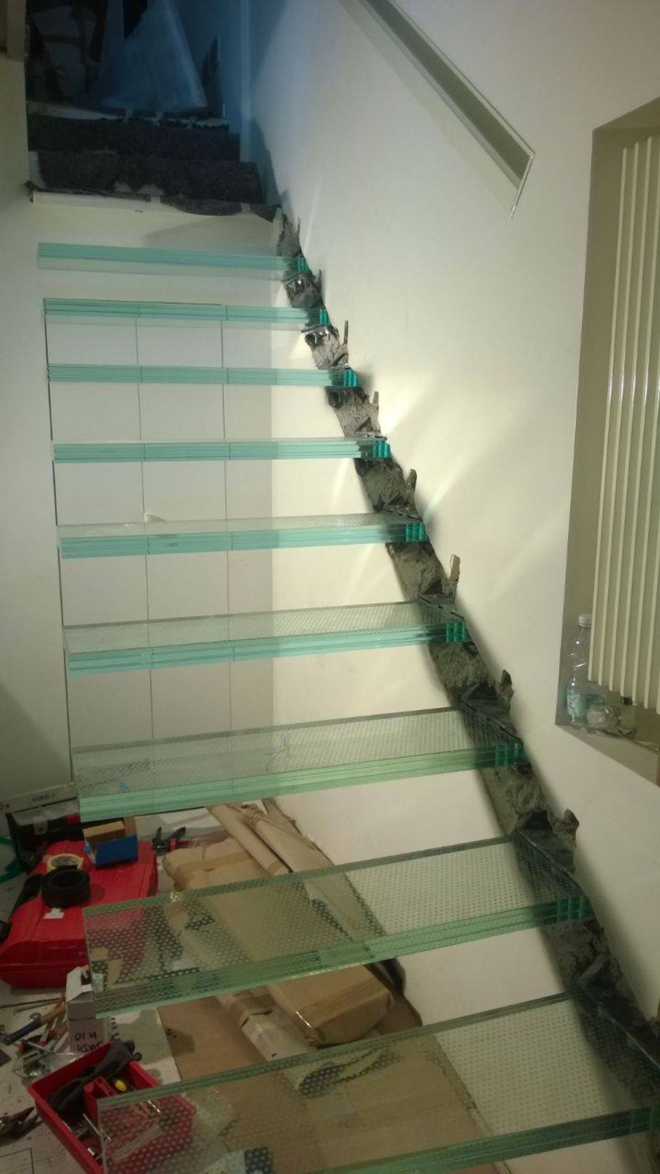 produzione scalinate in vetro