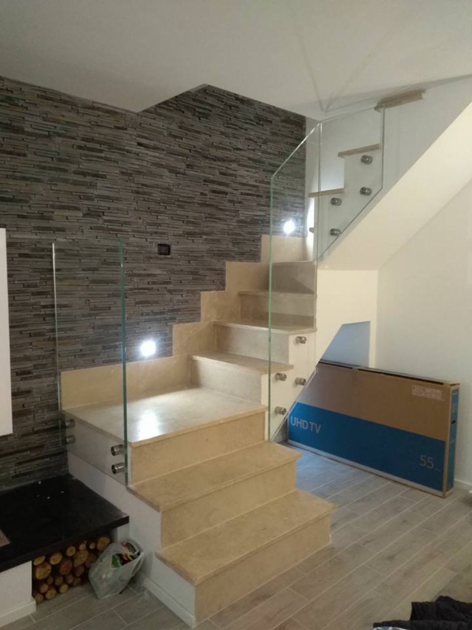 parapetti in vetro per scale interne