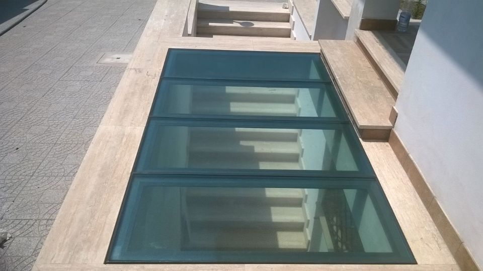 pavimentazioni calpestabili in cristallo