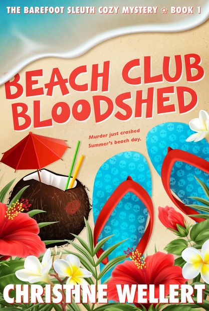 Book cover: Beach scene with title 