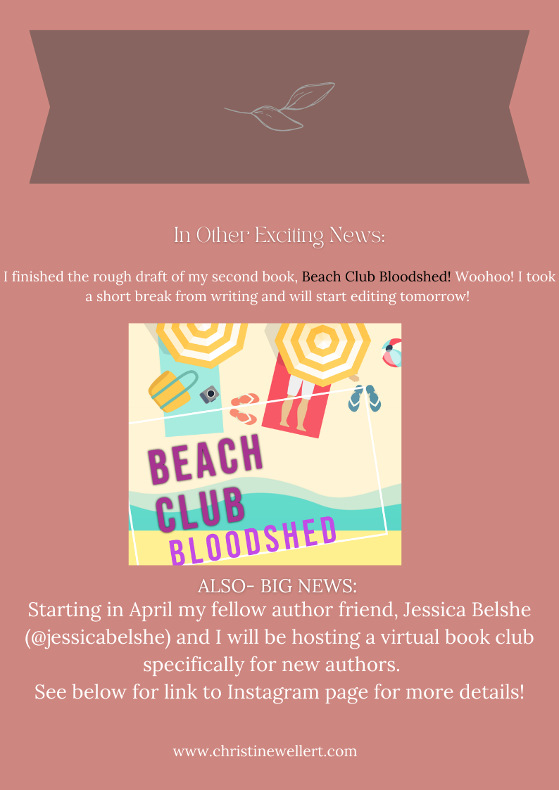 Flyer for a virtual book club, 