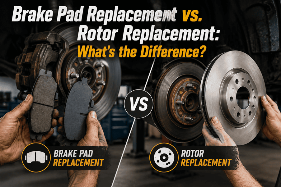 Brake Pad Replacement vs Rotor Replacement: Key Differences Explained