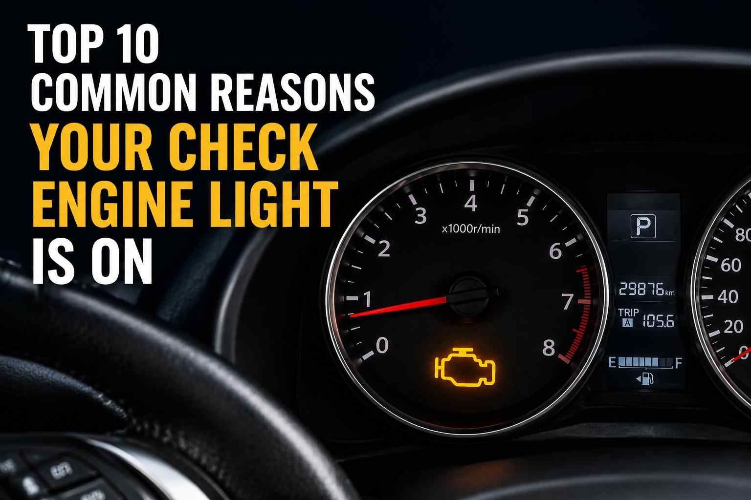 Top 10 Common Reasons Your Check Engine Light Is On