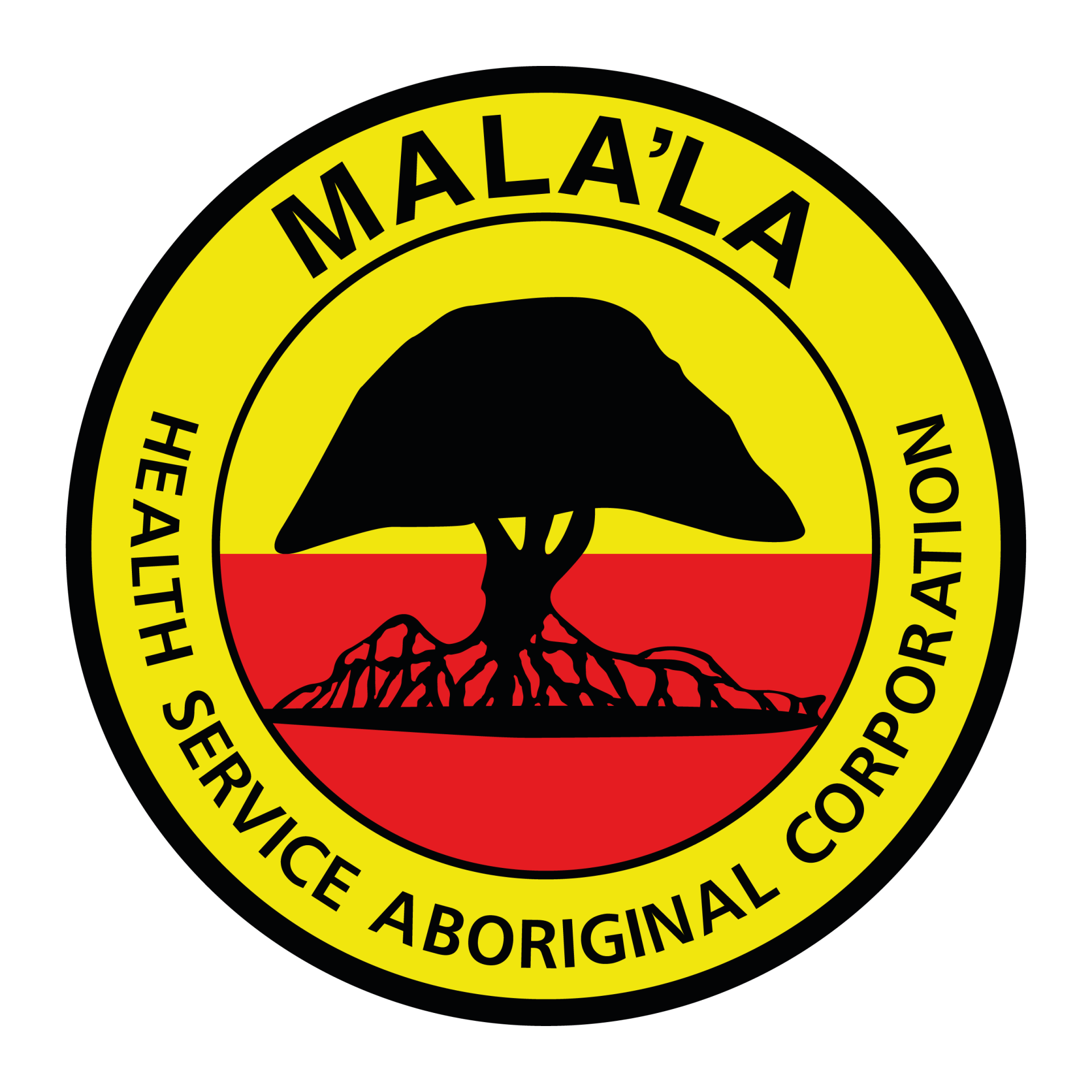 A logo for mala 'la health service aboriginal corporation
