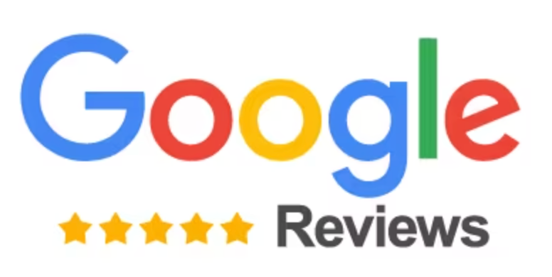 Google Reviews logo with five gold stars.
