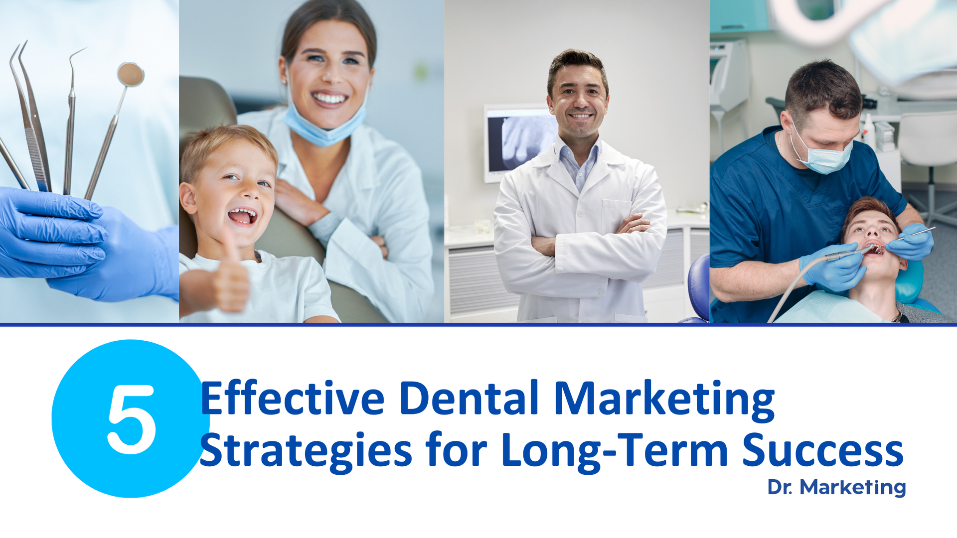 A poster for effective dental marketing strategies for long-term success