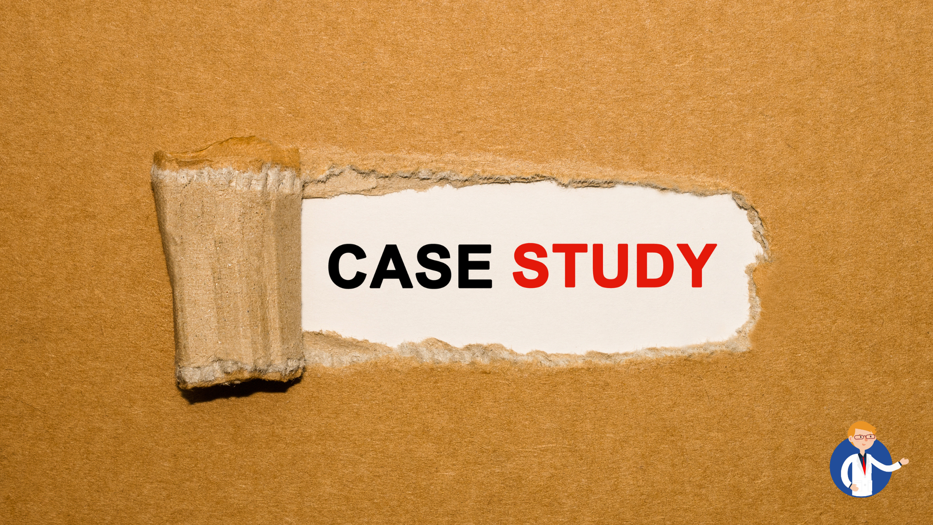 Brown paper torn to reveal