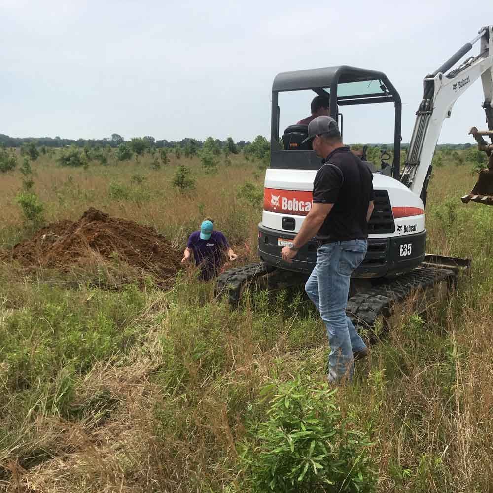 Digging on A Field — Benton, AR — Emery Pump Service