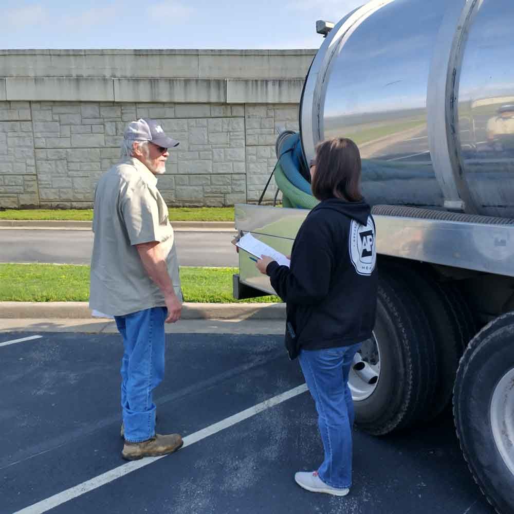 Talking to A Client — Benton, AR — Emery Pump Service