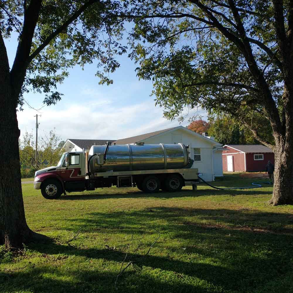 Parked Truck — Benton, AR — Emery Pump Service