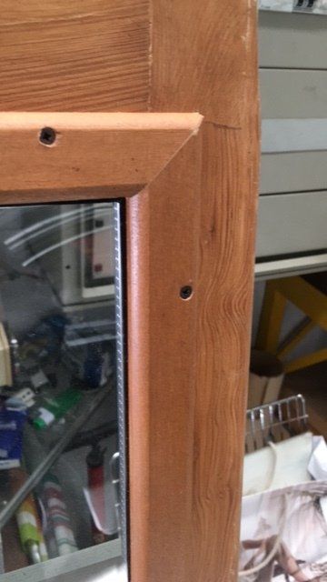 infisso con vetro isolante