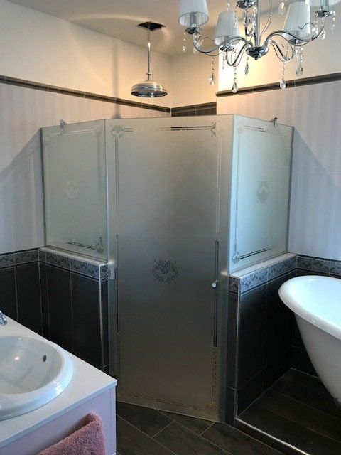 box doccia in vetro satinato