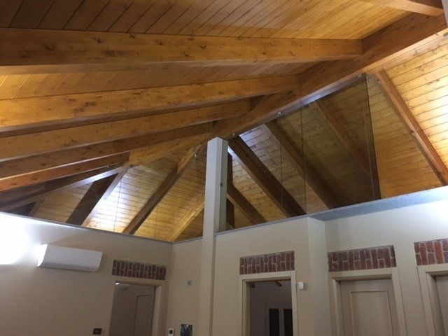 divisorio in vetro per interni