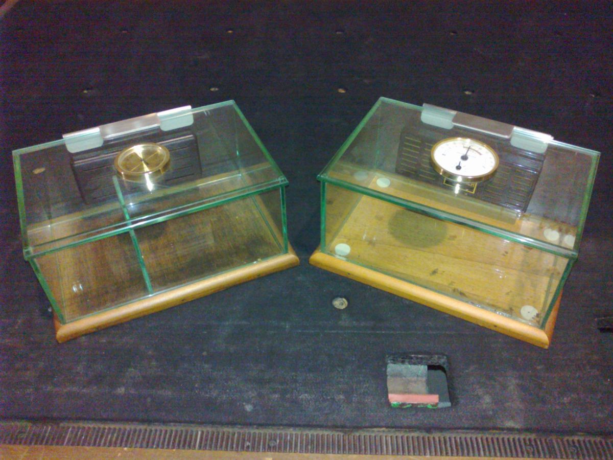 box in vetro per sigari e sigarette