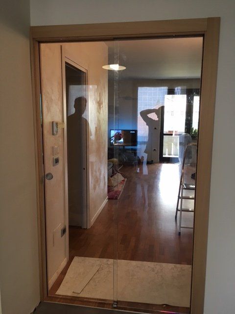 porta in vetro per uffici