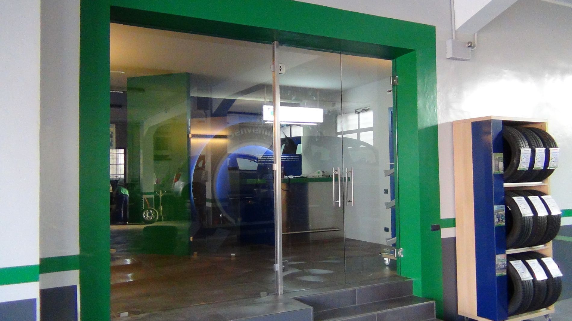 parete in vetro per interni