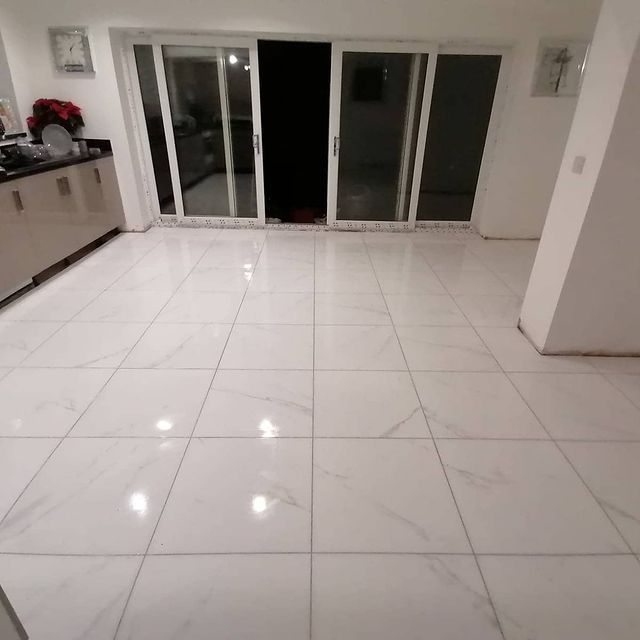 marble effect kitchen floor tiles