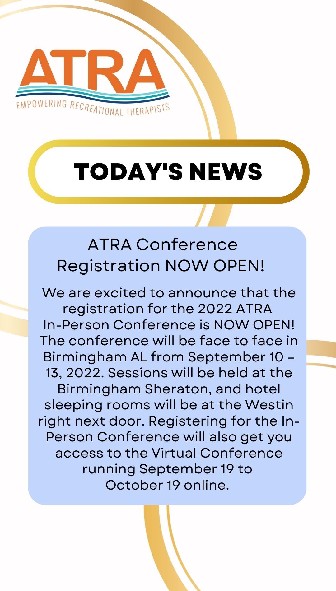 ATRA CONFERENCE REGISTRATION NOW OPEN!