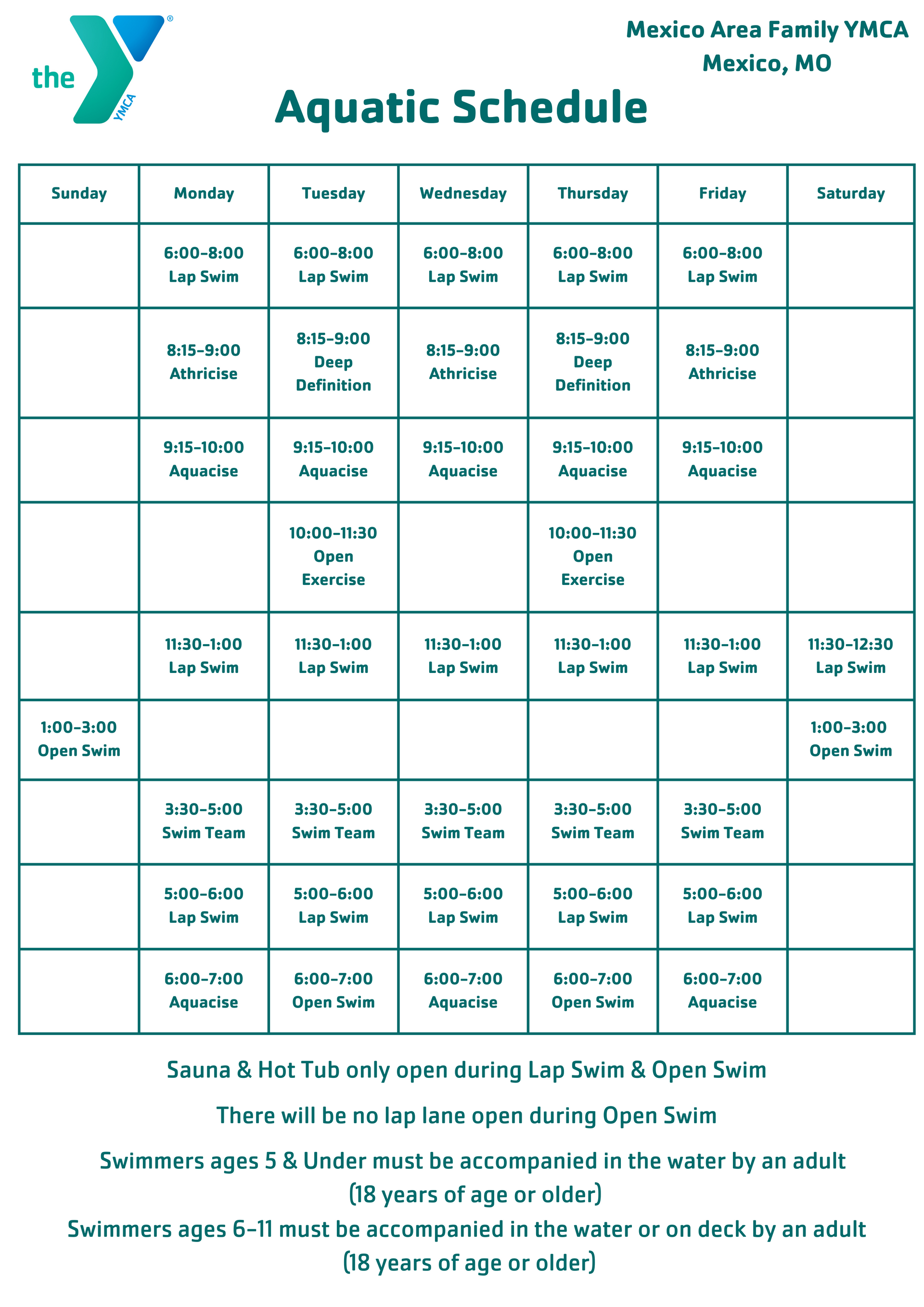 Wellmark Ymca Pool Schedule - 5ainqwu