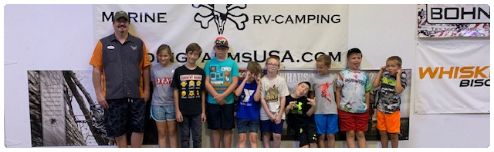 ymca volunteer with youth campers
