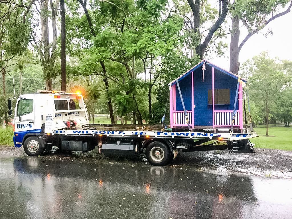 Tow Truck is Towing a Heavy Load — Wilson's Towing In North Toowoomba, QLD