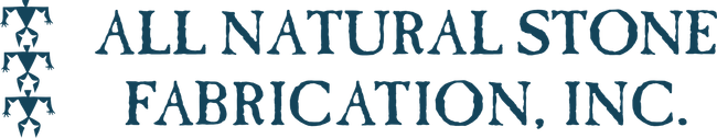 Logo: All Natural Stone Fabrication, Inc. with a symbol of stacked stick figures on the left.