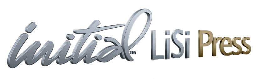 The initial lisi press logo is silver and gold on a white background.