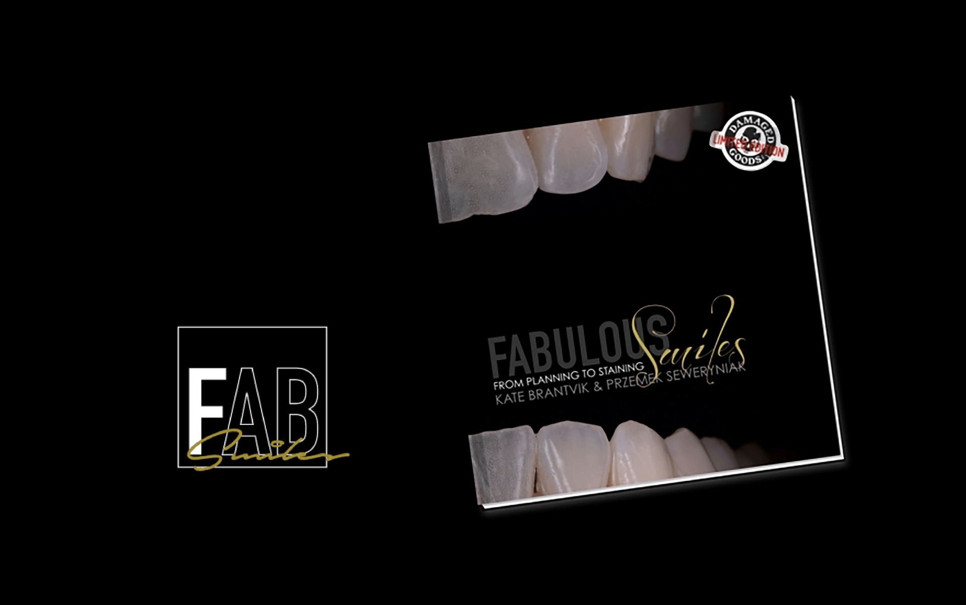 A business card for fabulous smiles has a picture of teeth on it