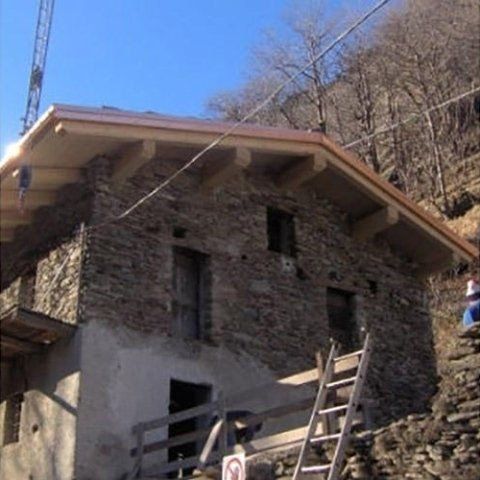 Tetto visto dal basso