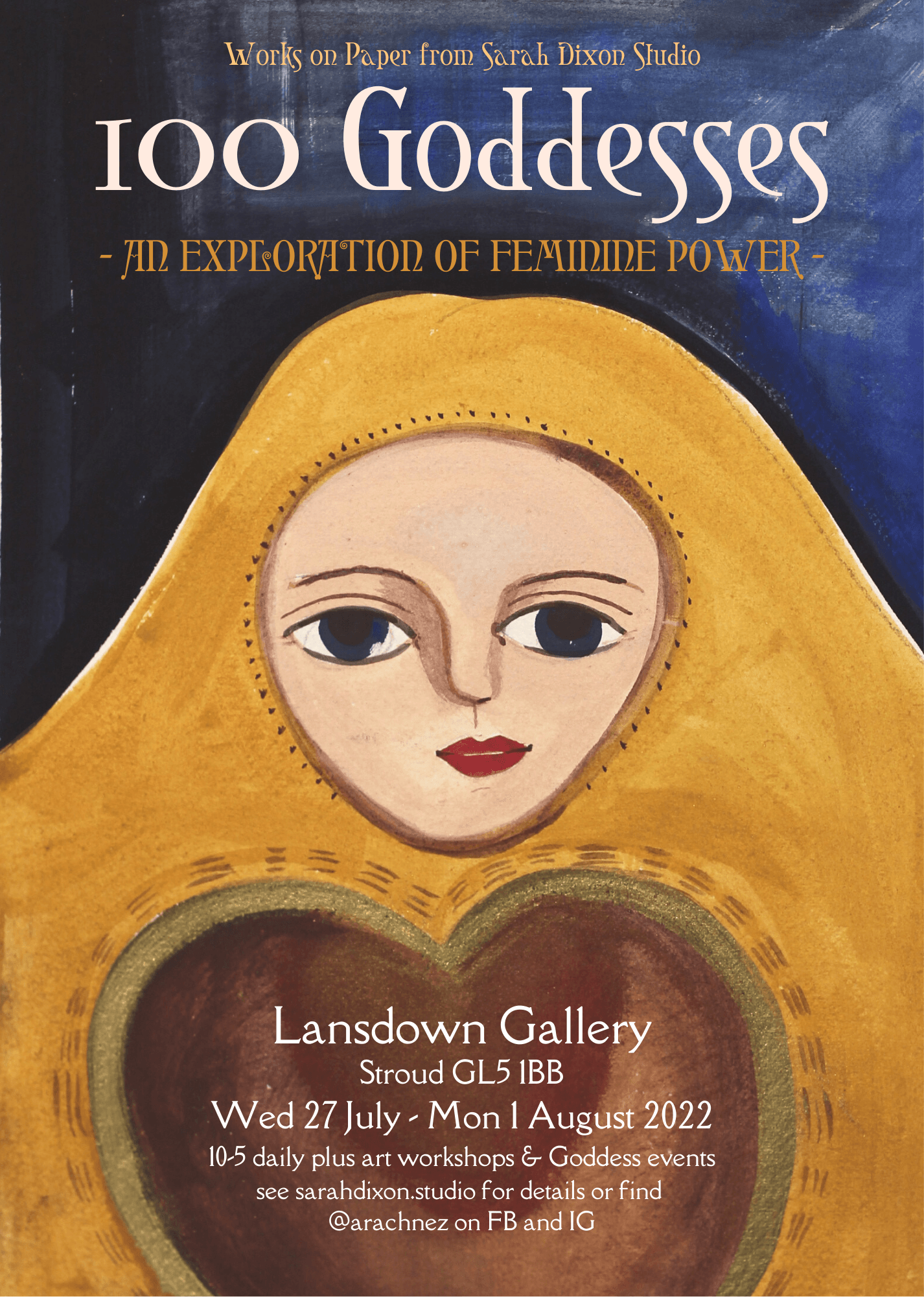 100 Goddesses Show at Lansdown Gallery