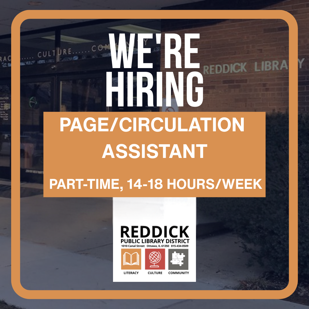 Graphic of Employment Opportunity: Page/Circulation Assitant