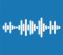 Audio forensics logo of a wave form.