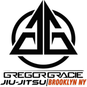 A logo for gregor gracie jiu-jitsu brooklyn ny